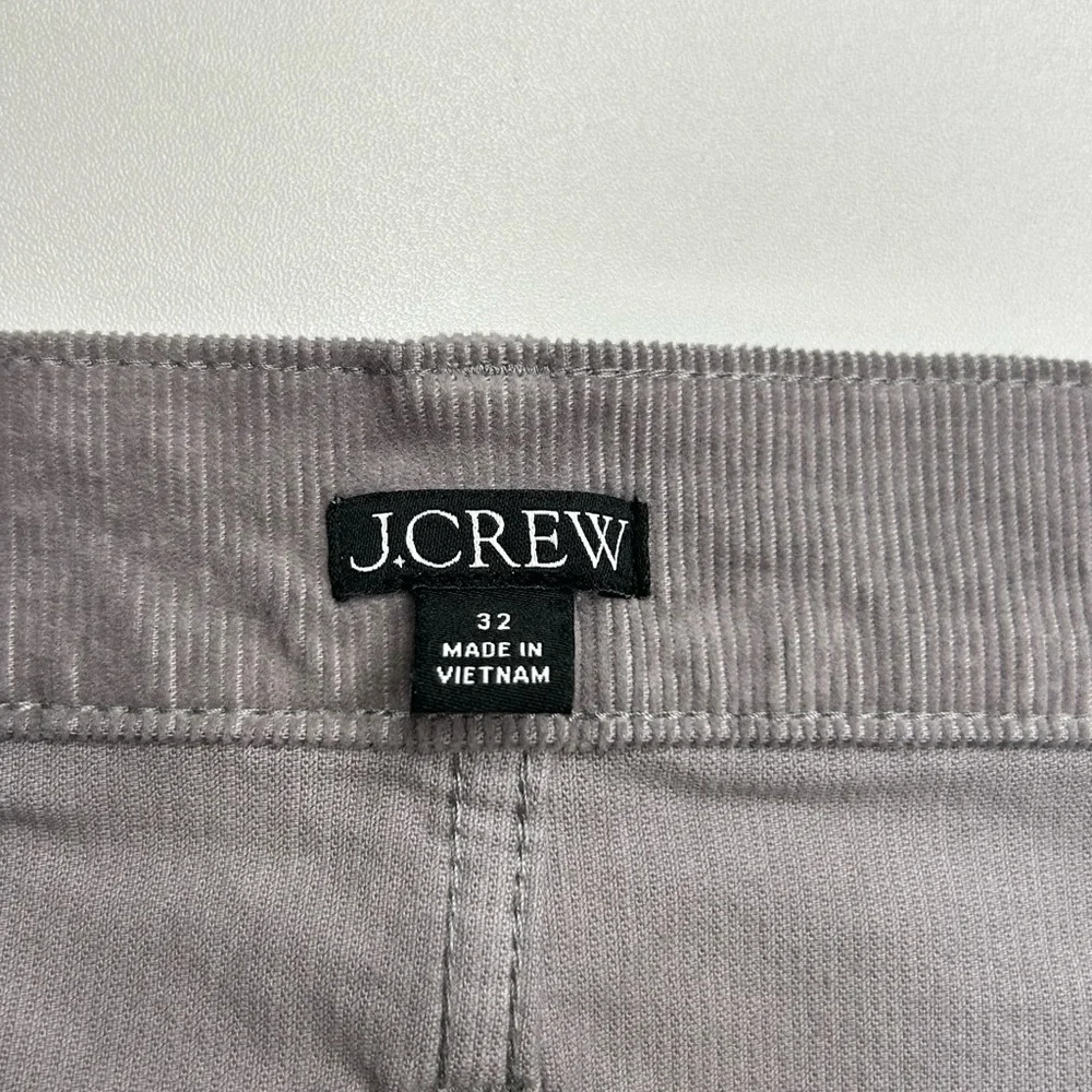 J. Crew Corduroy Pants Size 32 Gray Stretch 5-Pocket Re-Imagined‎ Office 35x28